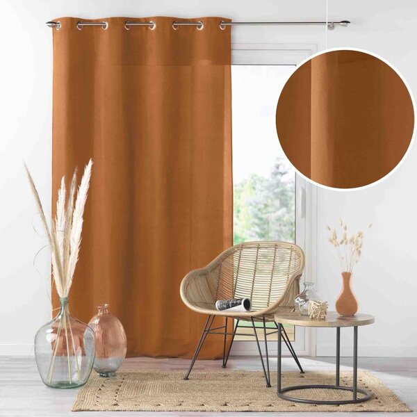Hnedý záves z mikrovlákna 140x260 cm Absolu – douceur d'intérieur