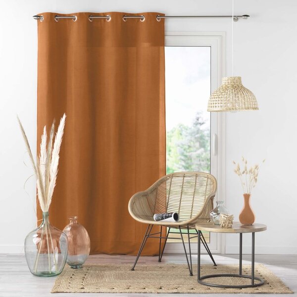 Hnedý záves z mikrovlákna 140x260 cm Absolu – douceur d'intérieur