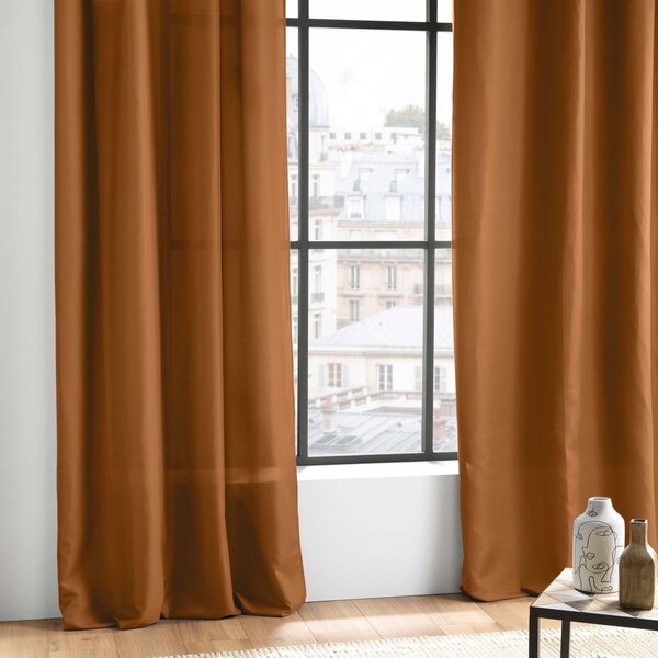 Hnedý záves z mikrovlákna 140x260 cm Absolu – douceur d'intérieur