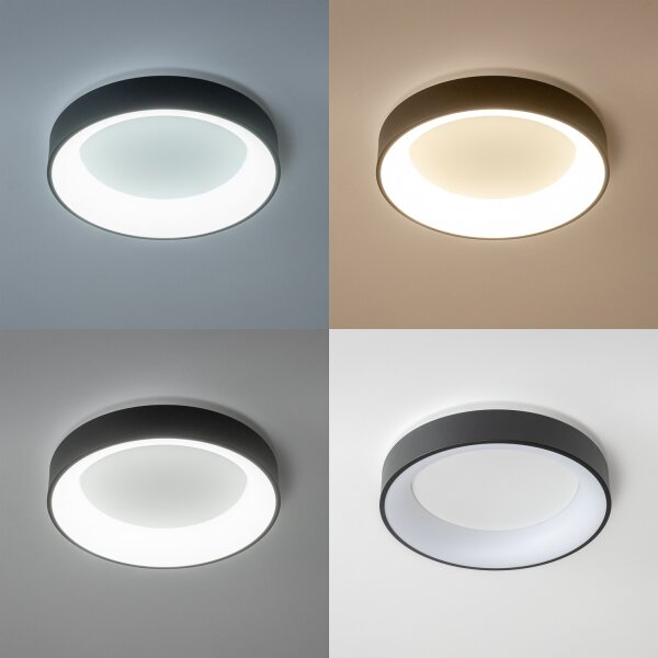 Brilagi - Stmievané LED stropné svietidlo LED/40W/230V 3000-6500K čierna + diaľkové ovládanie