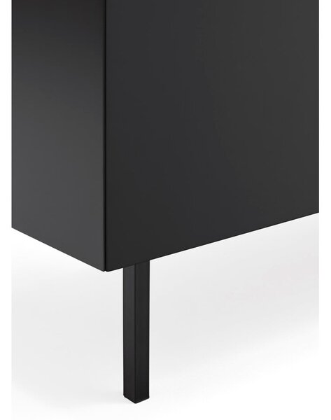 Čierny/v prírodnej farbe TV stolík v dekore duba 180x45 cm Arista – Teulat