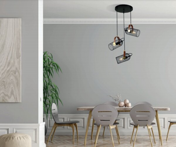 Italux PND-2445-3-BK Antoin | 40W E27