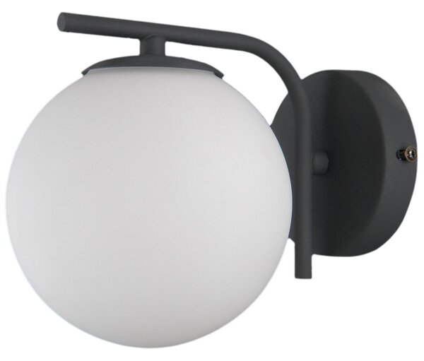 Italux WL-5510-1-BK nástenné svietidlo Radda 1x5W | G9 - čierna, biela
