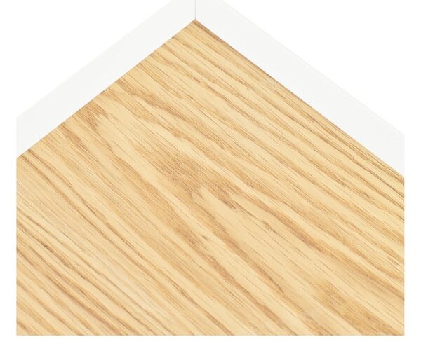 Biely/v prírodnej farbe TV stolík v dekore duba 180x45 cm Arista – Teulat
