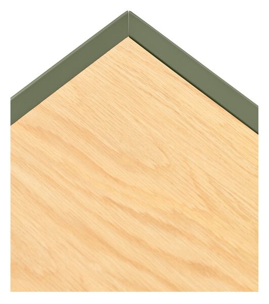 Zelený/v prírodnej farbe TV stolík v dekore duba 180x45 cm Arista – Teulat