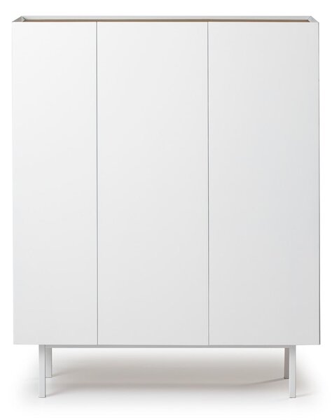 Biela vysoká komoda v dekore duba 95x120 cm Arista – Teulat
