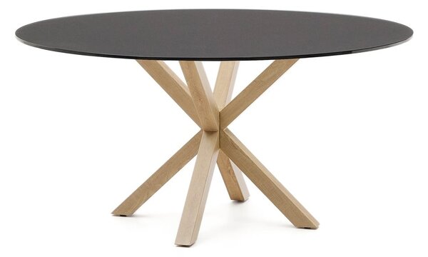 Okrúhly jedálenský stôl so sklenenou doskou ø 150 cm Argo – Kave Home