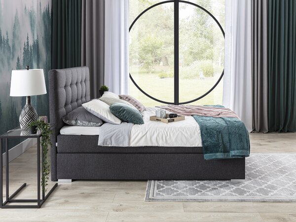 NovýNábytok.sk Manželská posteľ Boxspring 160 cm Irma 01 (béžová). Akcia -15%. Vlastná spoľahlivá doprava až k Vám domov. 1044596