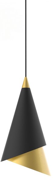 Italux PND-433128-1B LED závesné stropné svietidlo Raalto 7.7W | 290lm | 3000K | IP20 - farba čierna / zlatá