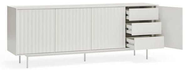 Biela nízka komoda 211x80 cm Sierra – Teulat
