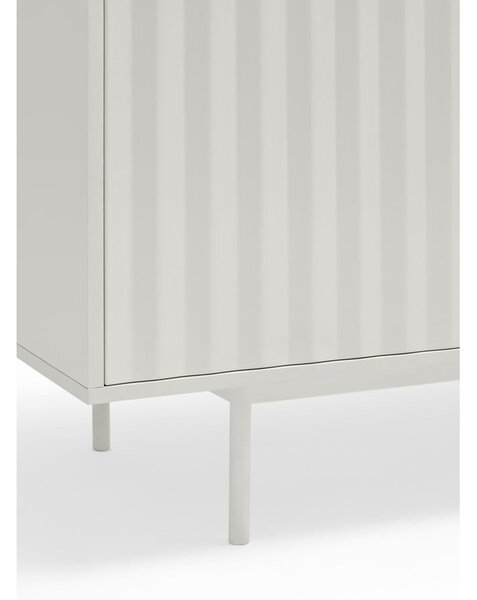 Biela nízka komoda 211x80 cm Sierra – Teulat