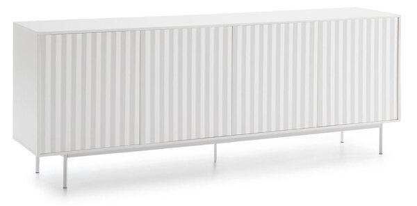 Biela nízka komoda 211x80 cm Sierra – Teulat