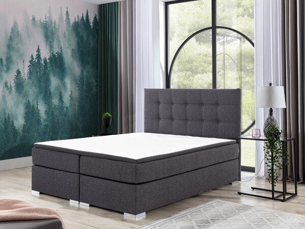 NovýNábytok.sk Manželská posteľ Boxspring 160 cm Irma 01 (béžová). Akcia -15%. Vlastná spoľahlivá doprava až k Vám domov. 1044596