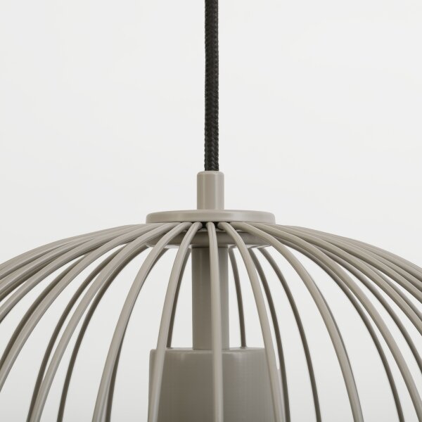 Závesný luster na lanku OVELLA 1xE27/15W/230V pr. 34 cm béžový
