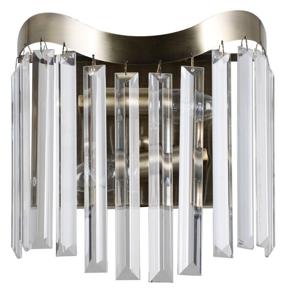 Italux WL-44544-2 nástenná lampa Sabriga 2x40W | E14 | IP20 - farba bronzová