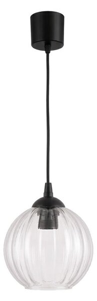 Brilagi - LED luster na lanku RETRO GLASS 1xE27/60W/230V pr. 18 cm čierna/číra