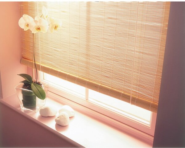 Bambusová roleta v prírodnej farbe 60x160 cm – Gardinia