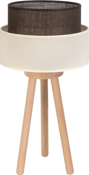 Brilagi - LED stolná lampa BOHO STYLE 1xE27/15W/230V krémová/hnedá