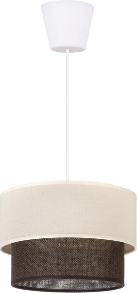 Brilagi - LED luster na lanku BOHO ŠTÝL 1xE27/15W/230V priemer 25 cm krémová/hnedá