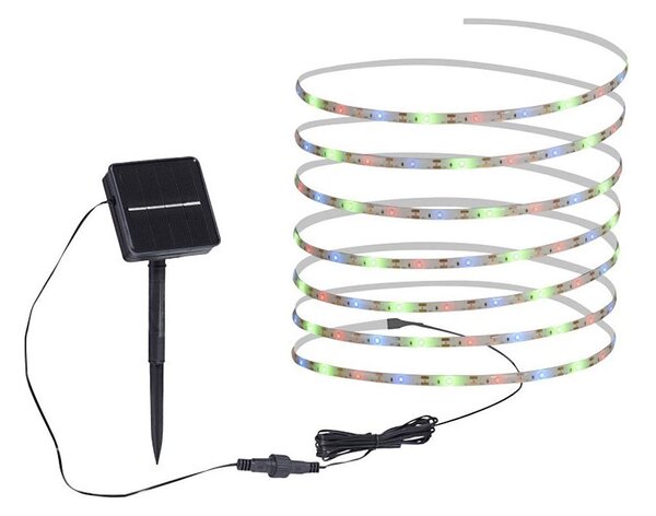 JUST LIGHT. 19971-18 - LED RGB solárny pásik TEANIA LED//3,7V 5 m 1200 mAh IP44