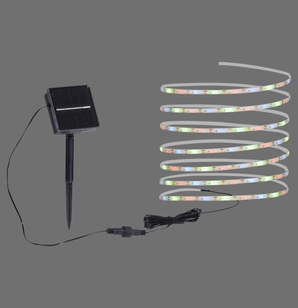 JUST LIGHT. 19971-18 - LED RGB solárny pásik TEANIA LED//3,7V 5 m 1200 mAh IP44