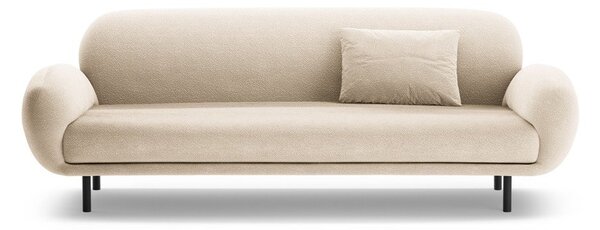 Béžová pohovka z textílie buklé 208 cm Poppy – Micadoni