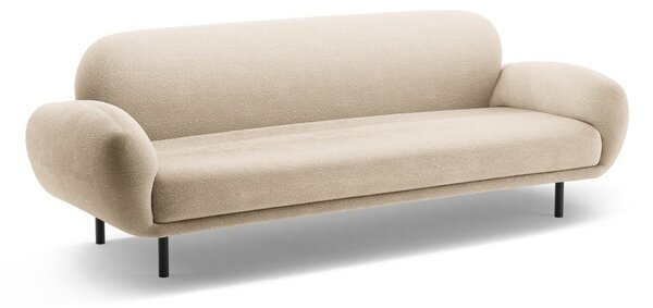 Béžová pohovka z textílie buklé 208 cm Poppy – Micadoni