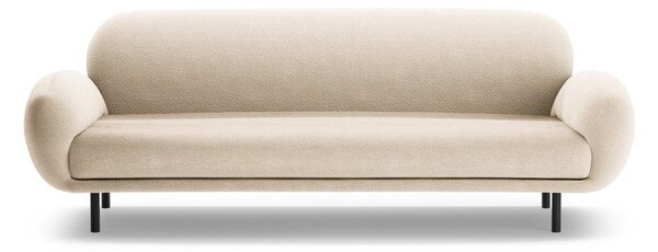 Béžová pohovka z textílie buklé 208 cm Poppy – Micadoni