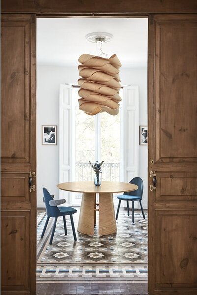 Okrúhly jedálenský stôl v dekore duba v prírodnej farbe ø 137 cm Cep – Teulat