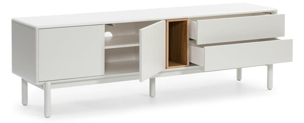 Krémovobiely TV stolík 180x56x40 cm Corvo – Teulat