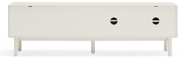 Krémovobiely TV stolík 180x56x40 cm Corvo – Teulat