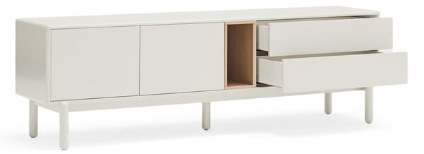 Krémovobiely TV stolík 180x56x40 cm Corvo – Teulat