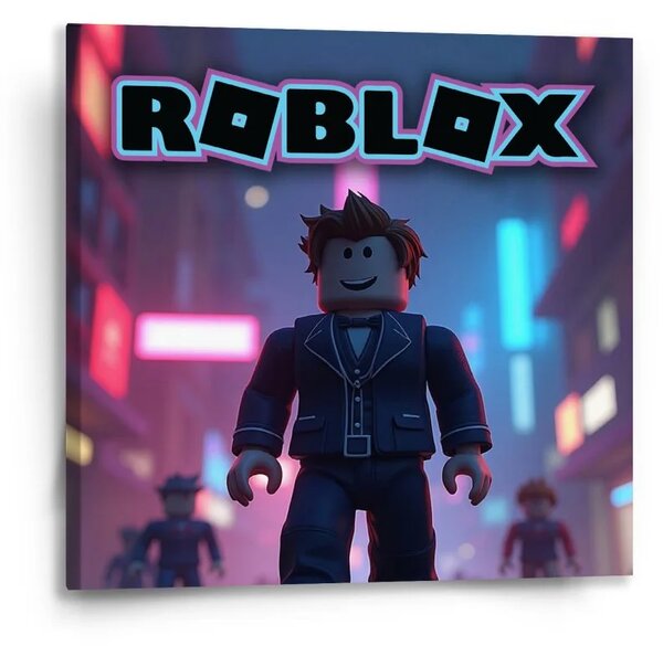 Sablio Obraz ROBLOX Neónové mesto - 50x50 cm