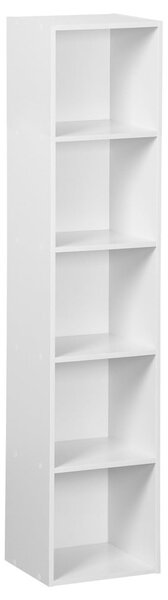 Biela knižnica 30x24x132 cm Cube – Casa Selección