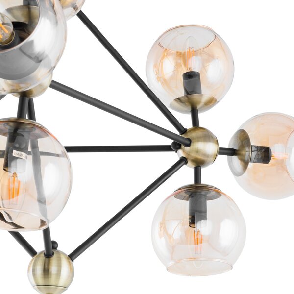 Italux 10293 / 9P závesné stropné svietidlo Rebekka 9x60W | E14