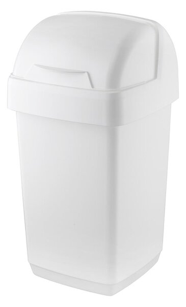 Biely odpadkový kôš Addis Roll Top, 22,5 x 23 x 42,5 cm