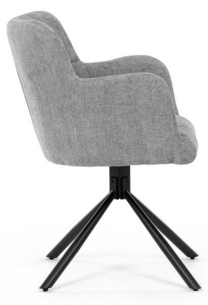 Jedálenská stolička sivá DCH-T1122 GREY2