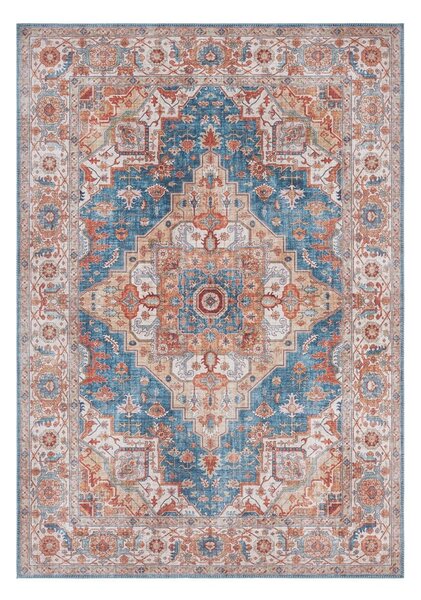Modro-červený koberec Nouristan Sylla, 160 x 230 cm