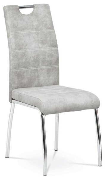 Jedálenská stolička strieborná HC-486 SIL3