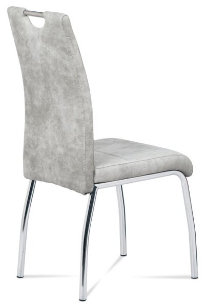 Jedálenská stolička strieborná HC-486 SIL3