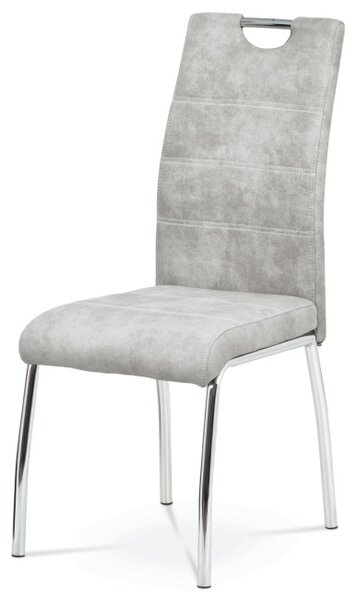 Jedálenská stolička strieborná HC-486 SIL3