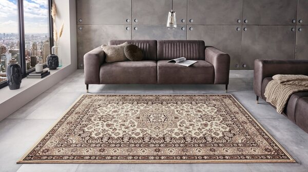Béžový koberec Nouristan Parun Tabriz, 200 x 290 cm