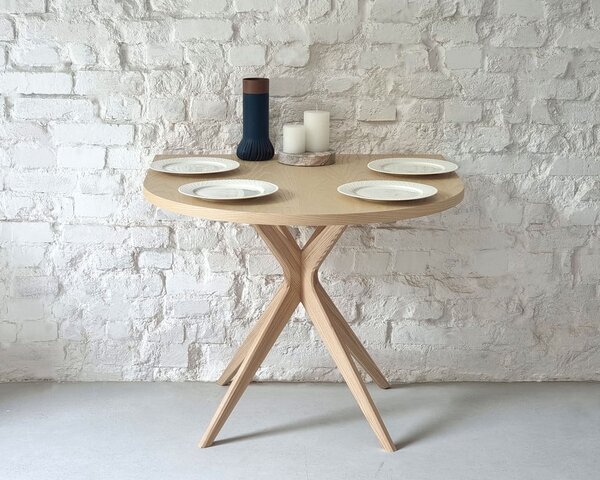 Jedálenský stôl z jaseňového dreva 90x90 cm Jubi – Ragaba