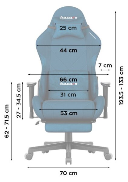 Herná stolička Force 5.7 Blue