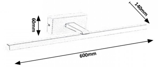 Rabalux 1449 LED nástenné svietidlo Albina 12W | 4000K | IP23