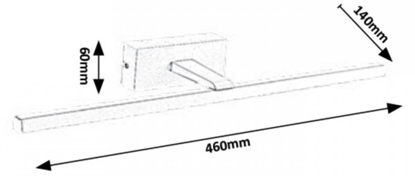Rabalux 1448 LED nástenné svietidlo Albina 8W | 4000K | IP23