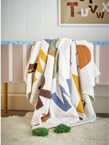 Detská deka z recyklovanej bavlny 130x160 cm Memmo – Bloomingville Mini