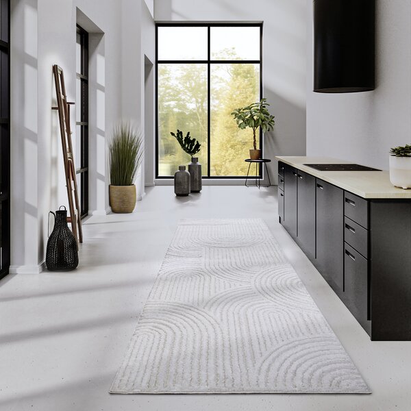 ELLE Decoration , Behúň Gallery 106092 Cream z kolekcie Elle, 80x240, biela, obývacia izba