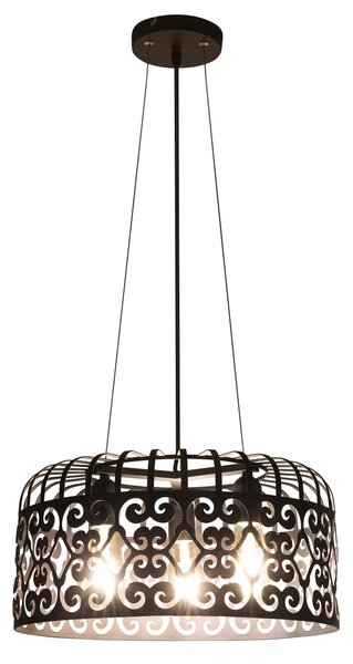 RABALUX 2158 Alessandra závesné svietidlo čierne E27 3x60W