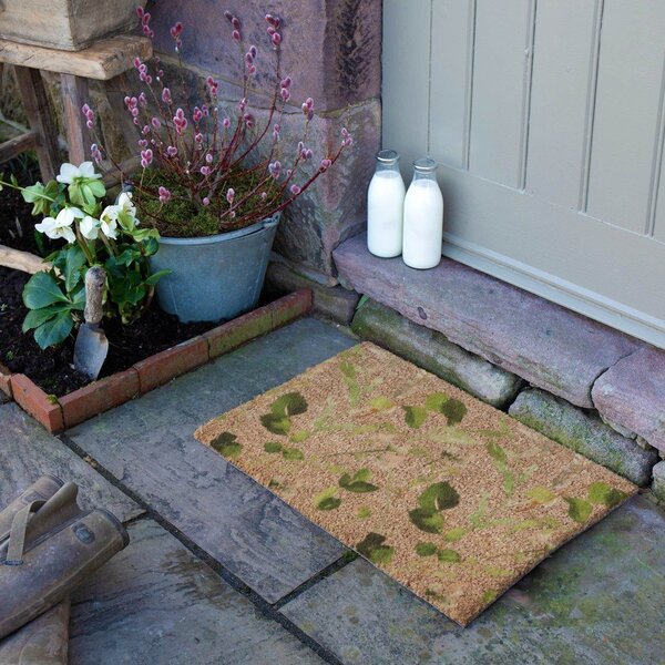 Rohožka z kokosového vlákna 40x60 cm Watercolour Leaves – Artsy Doormats